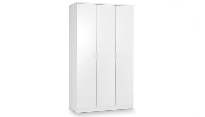 3 Door Wardrobe - White